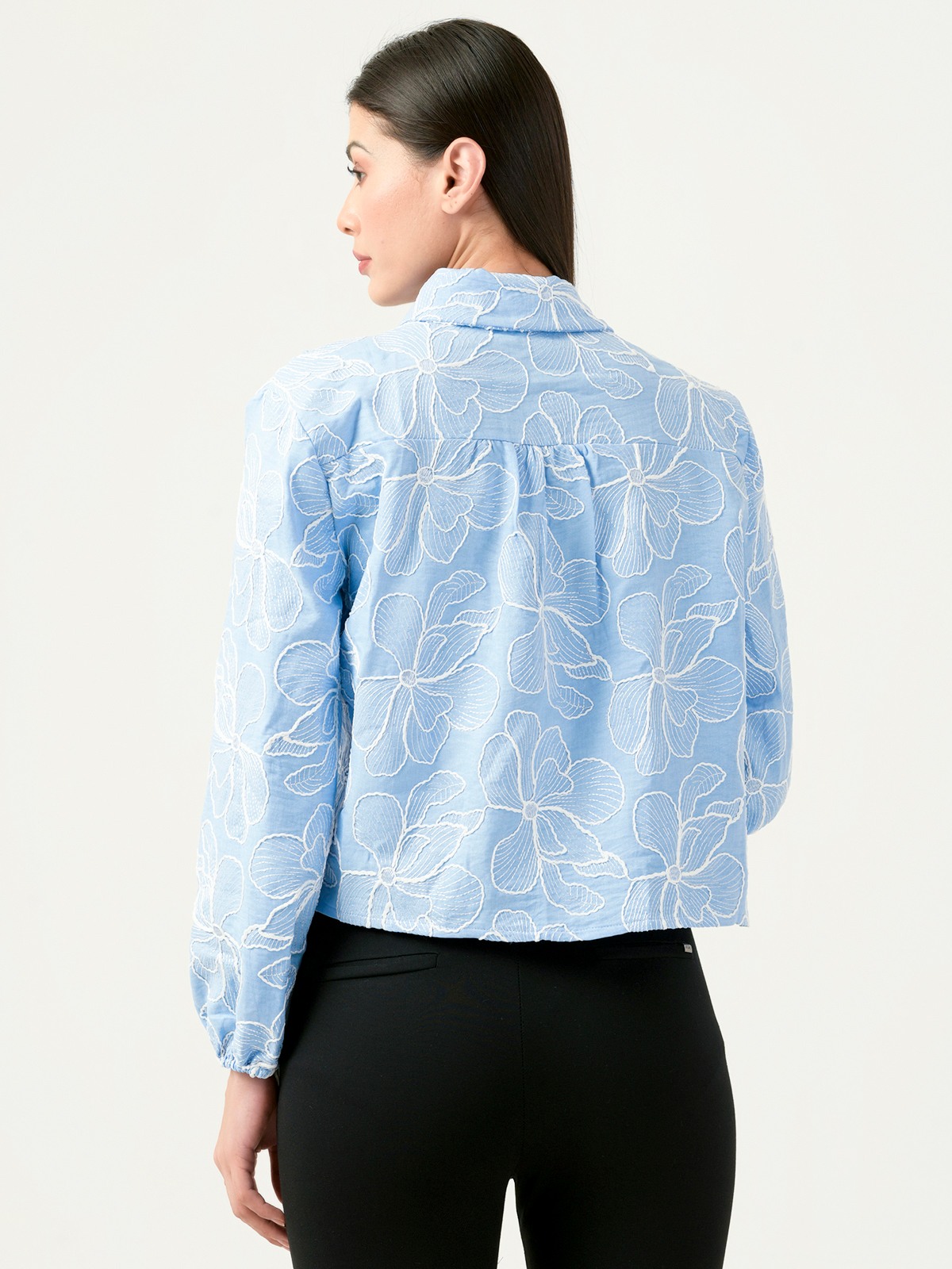 Albion Women Smart Premium Blue Casual Shirt
