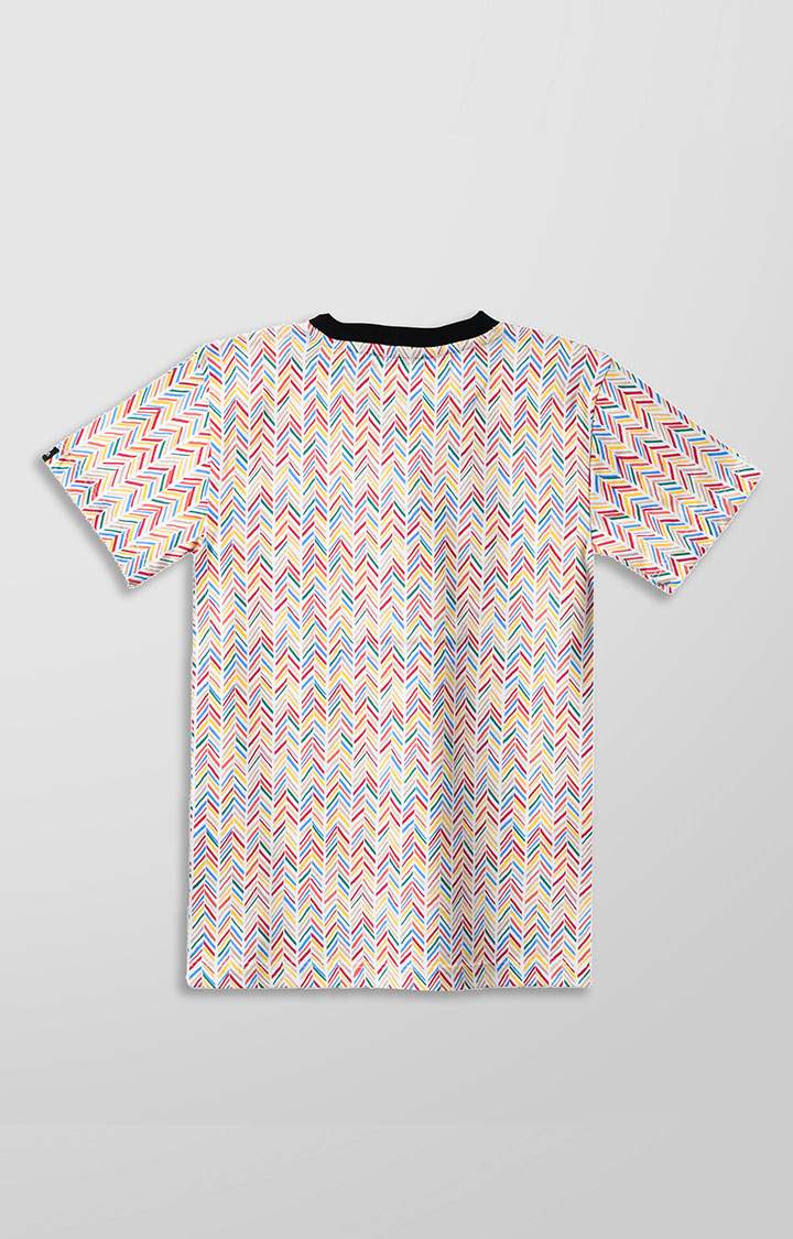 UrGear Boys and Girls Printed Organic Cotton Blend Multi-Coloured T-Shirt