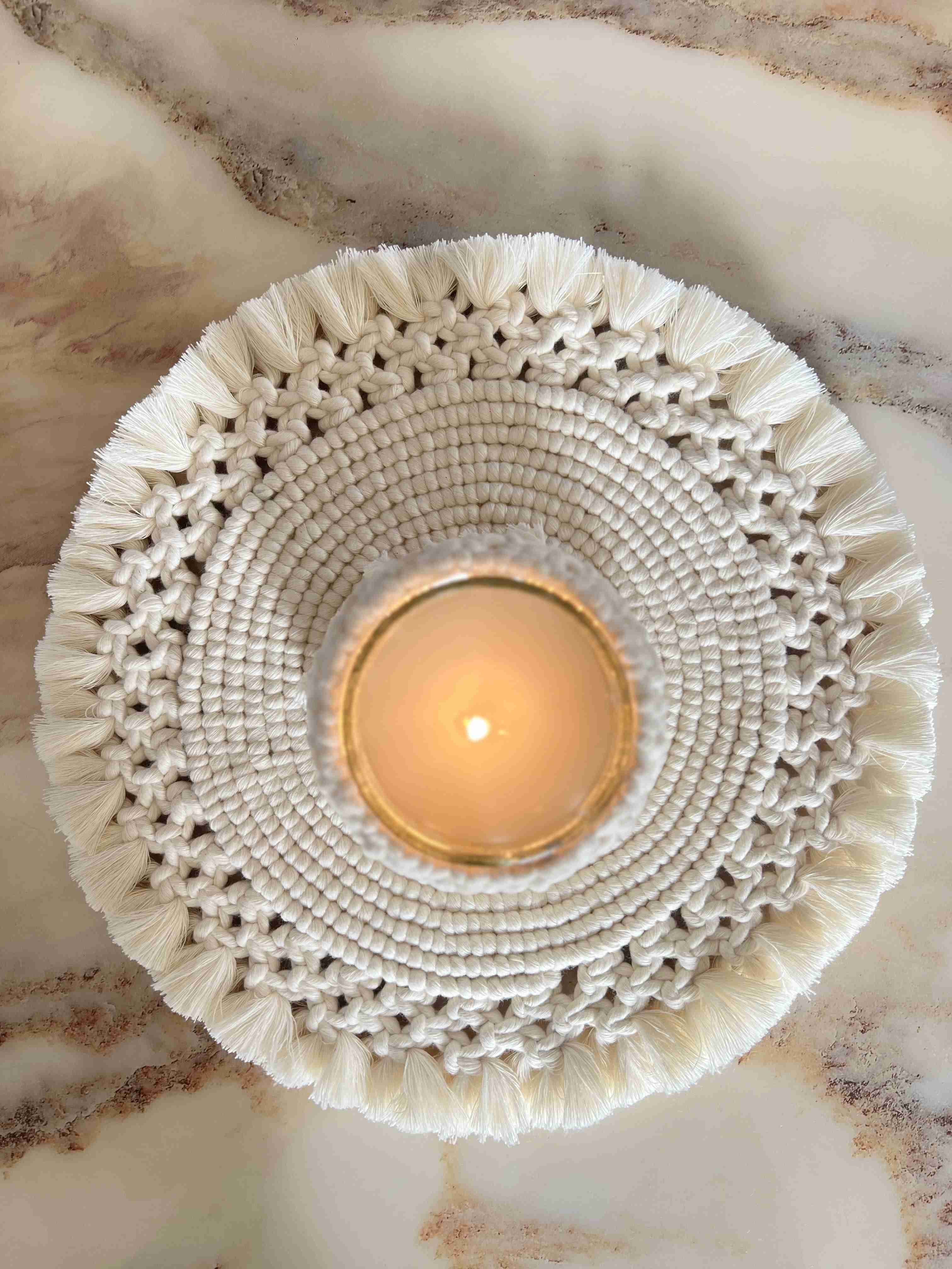 Macrame Spiral Placemat