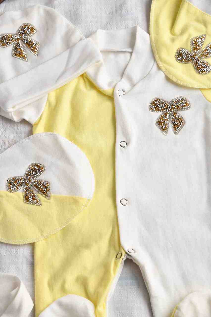 The Yellow Bow Romper Set