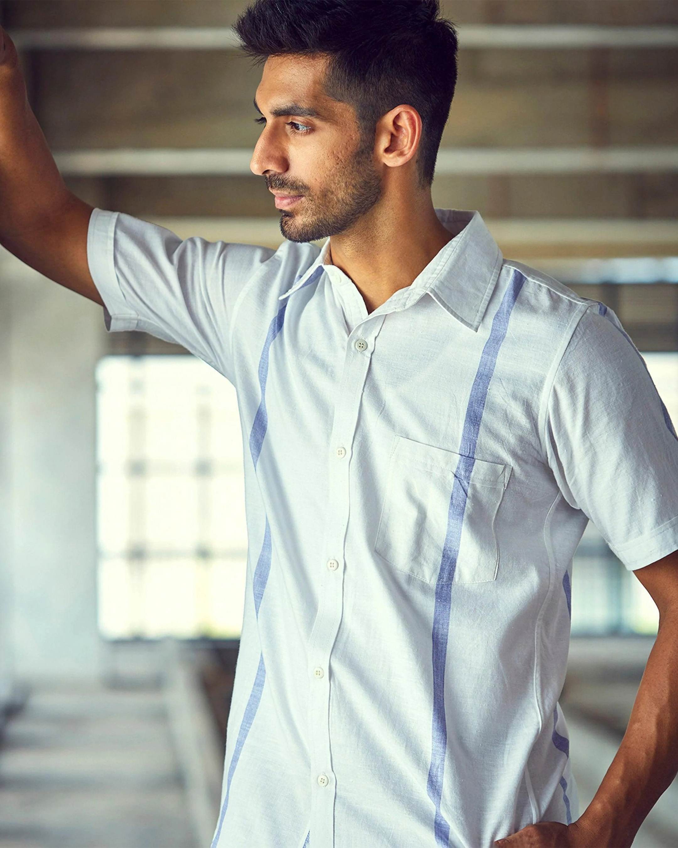 Blurry Cloud Khaadi Half Shirt