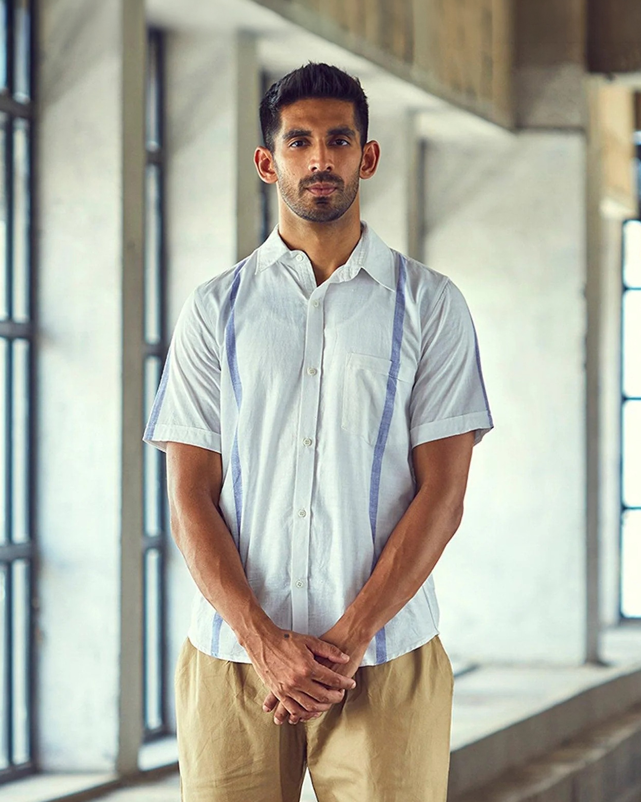 Blurry Cloud Khaadi Half Shirt