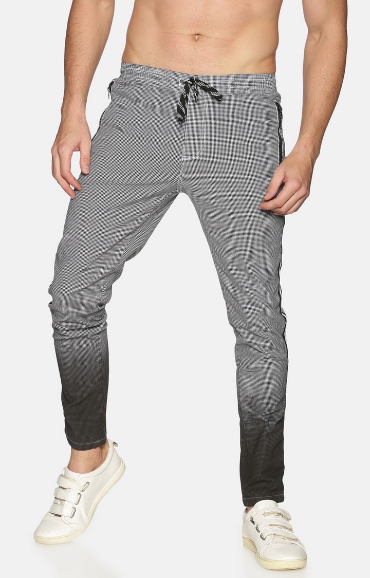 Grey Checked Skinny Chinos