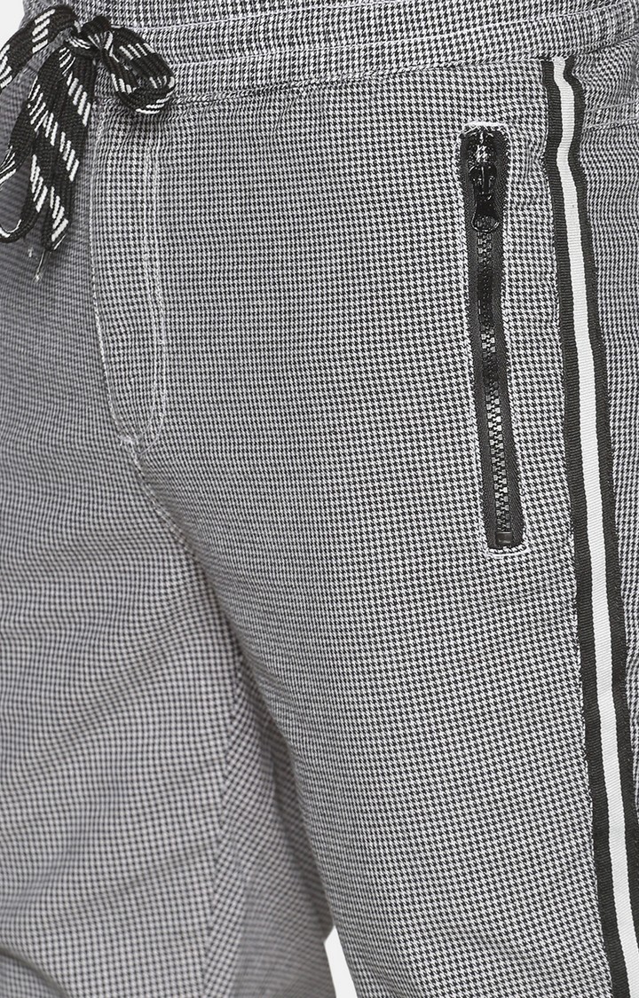 Grey Checked Skinny Chinos