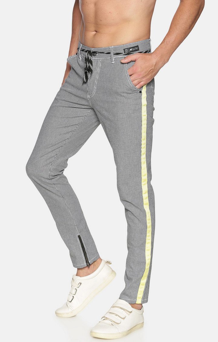 Grey Checked Skinny Chinos