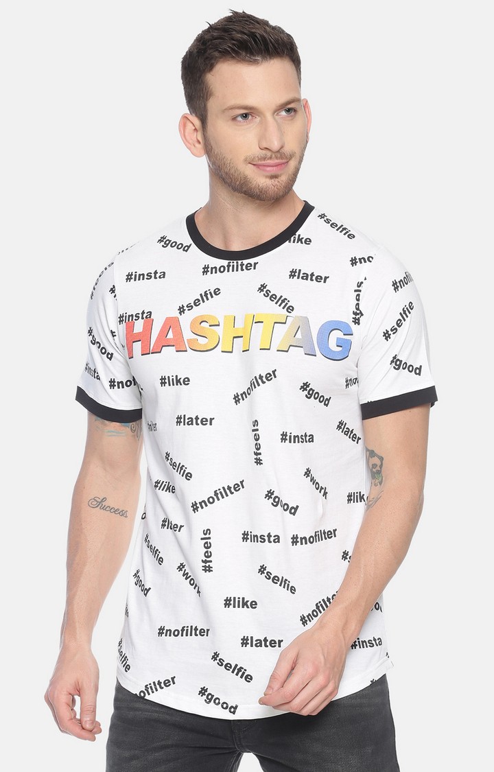 White Printed T-Shirts