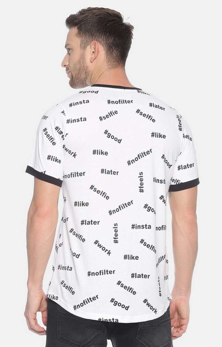 White Printed T-Shirts