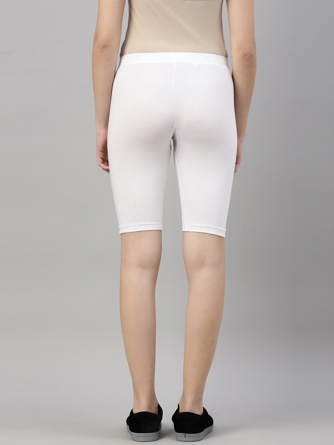 Kryptic | Kryptic Women's Cotton White Shorts 1