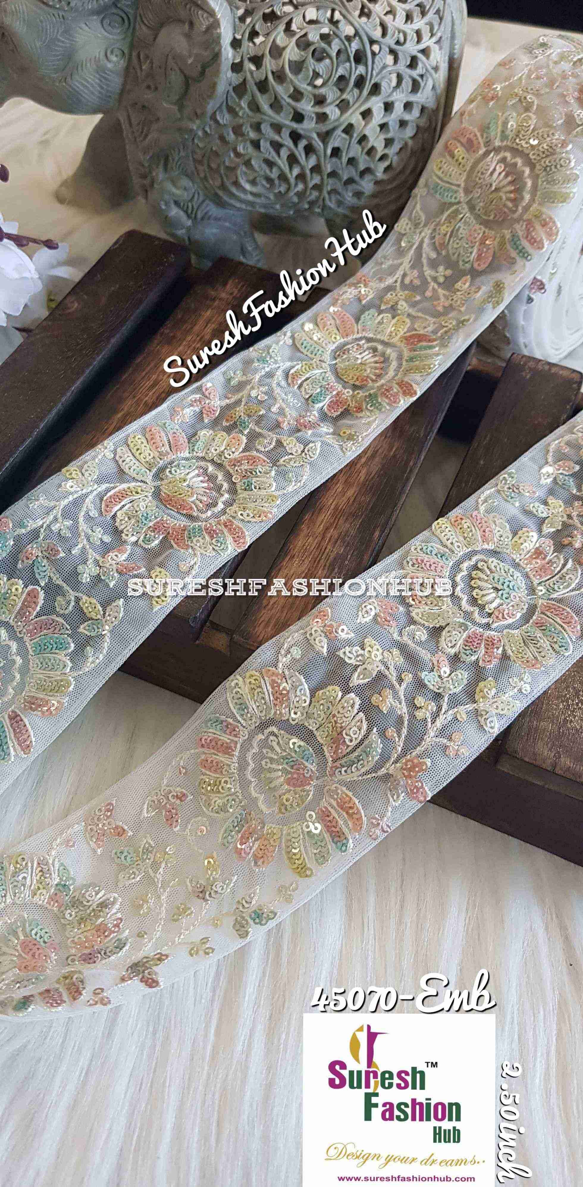 Indian Laces Embellishments Embroidery Saree Border  Wholesale Silk Crafting Sewing Decorative Designer Ribbons #bohobagmaking #fedorahats  #minne  #lndianlaces  #Sareeborder #アニー都城  #pasamanerías #pasamaneriasbordadas #Embellishments #可愛いマスク  #Embroiderytrimmings #アクセサリーパーツ #インドレース #homedecorating #galonesimportados #