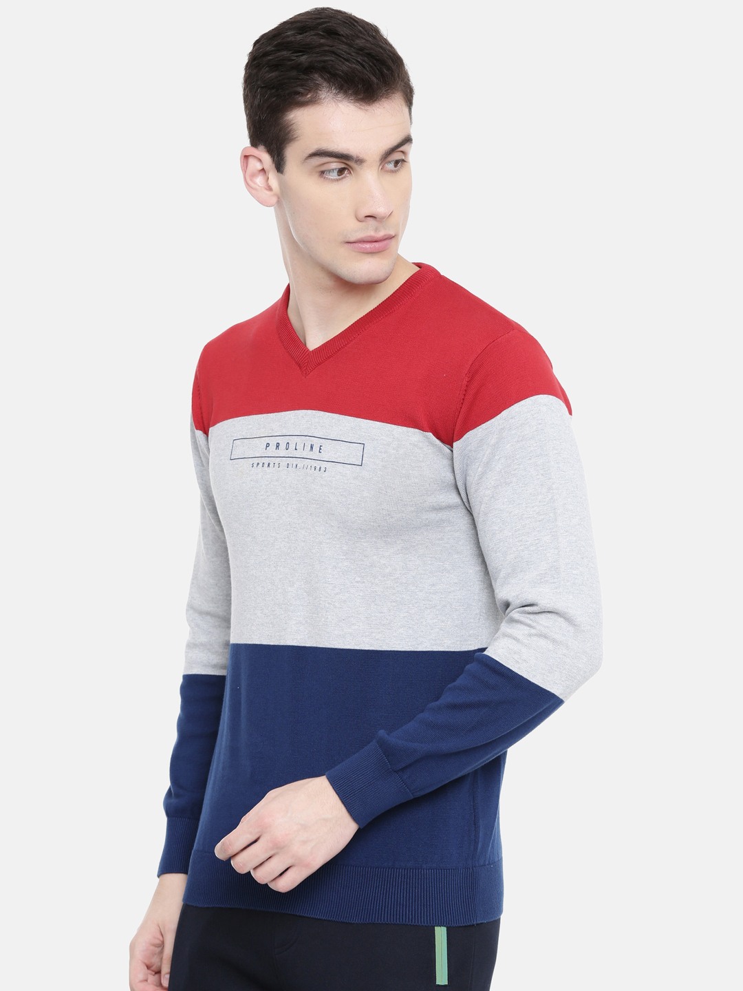 Men's Multicolour Cotton Melange Sweaters