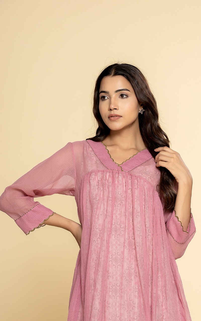 Kota doriya dress with a printed inner