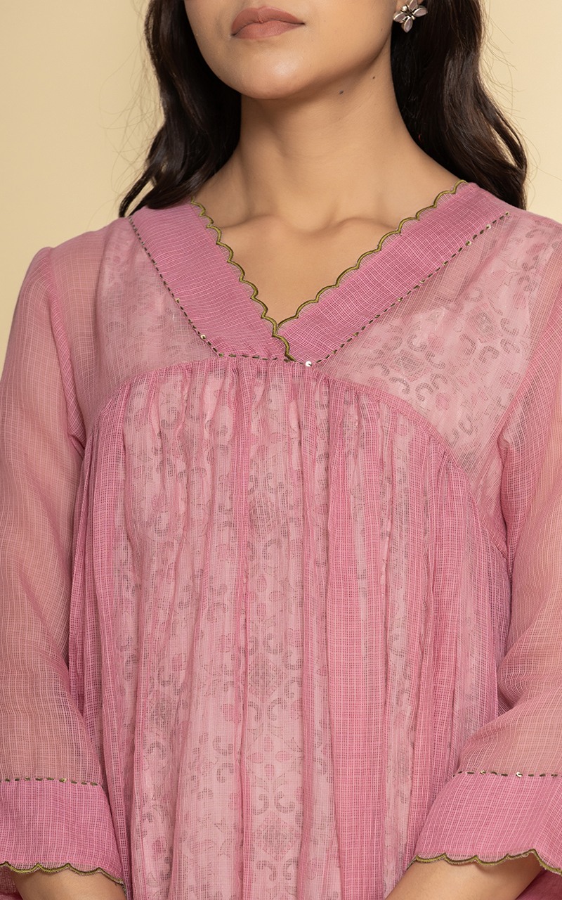Kota doriya dress with a printed inner