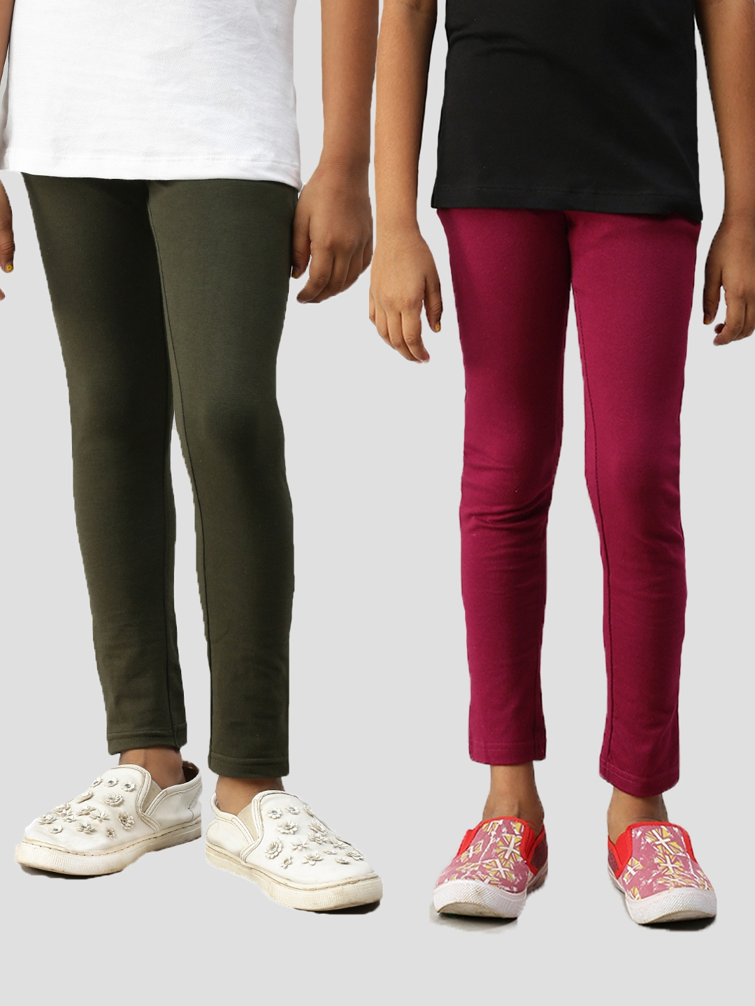 Kryptic | Kryptic Girls casual  Cotton stretch legging Pack of 2 0
