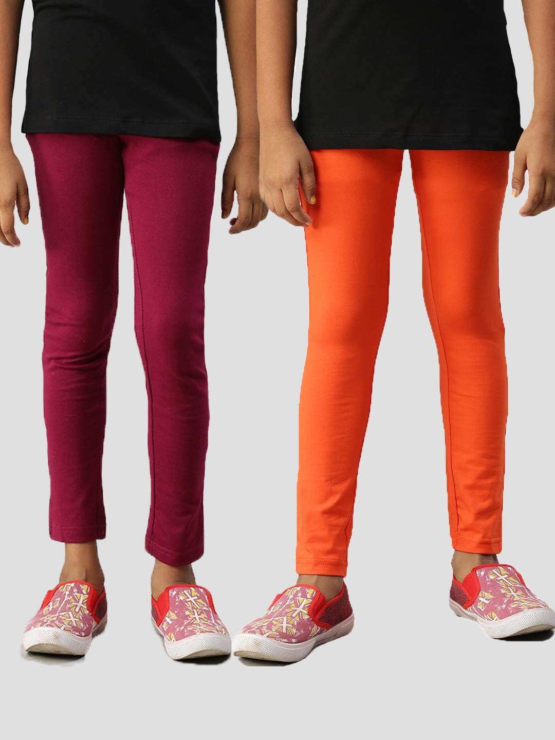 Kryptic | Kryptic Girls casual  Cotton stretch legging Pack of 2 0