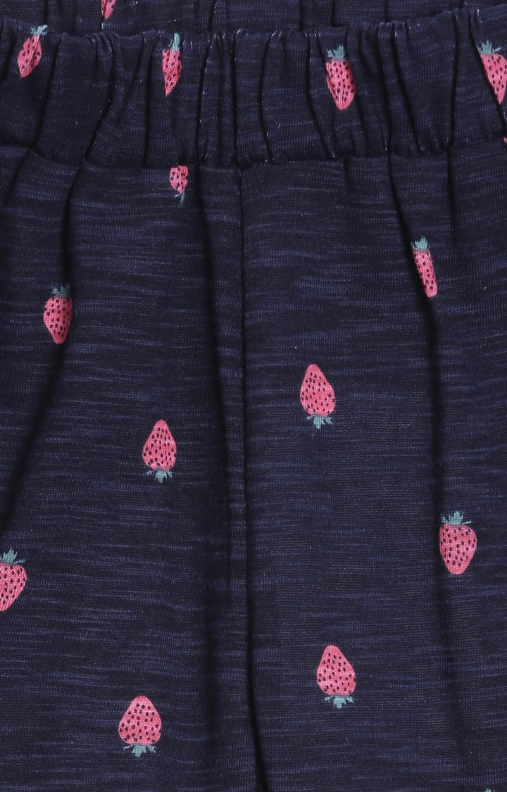 Kryptic | Kryptic Girls 100% Cotton Printed Shorts with Pompom 2