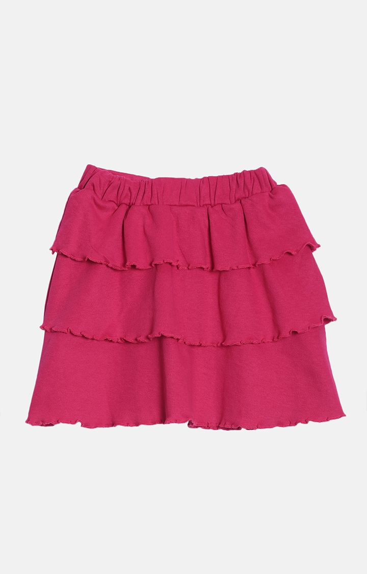 Kryptic | Kryptic Girls 100% Cotton Skirt with Ruffles 1