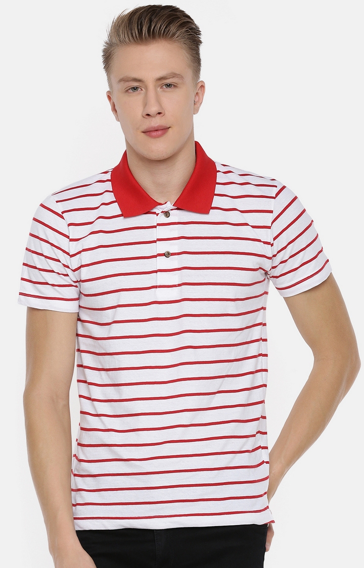 Kryptic | White Striped T-Shirts 0