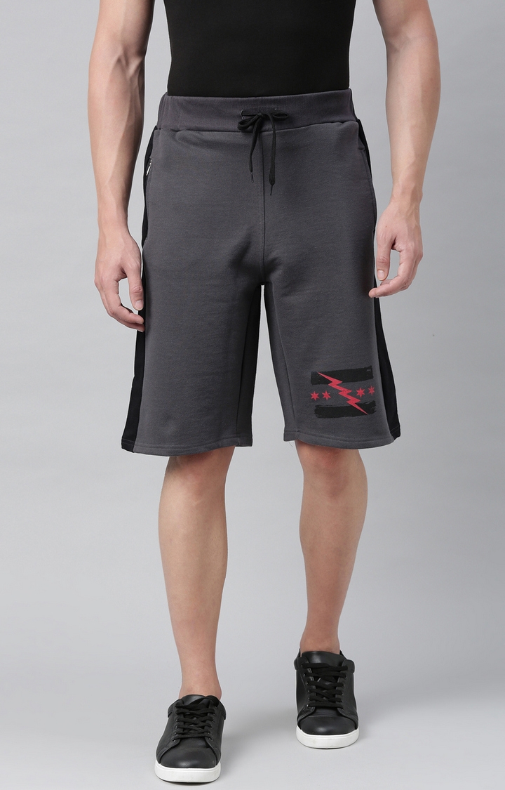 Kryptic | Kryptic Mens 100% Cotton Graphic Printed Shorts (Pack of 2) 1