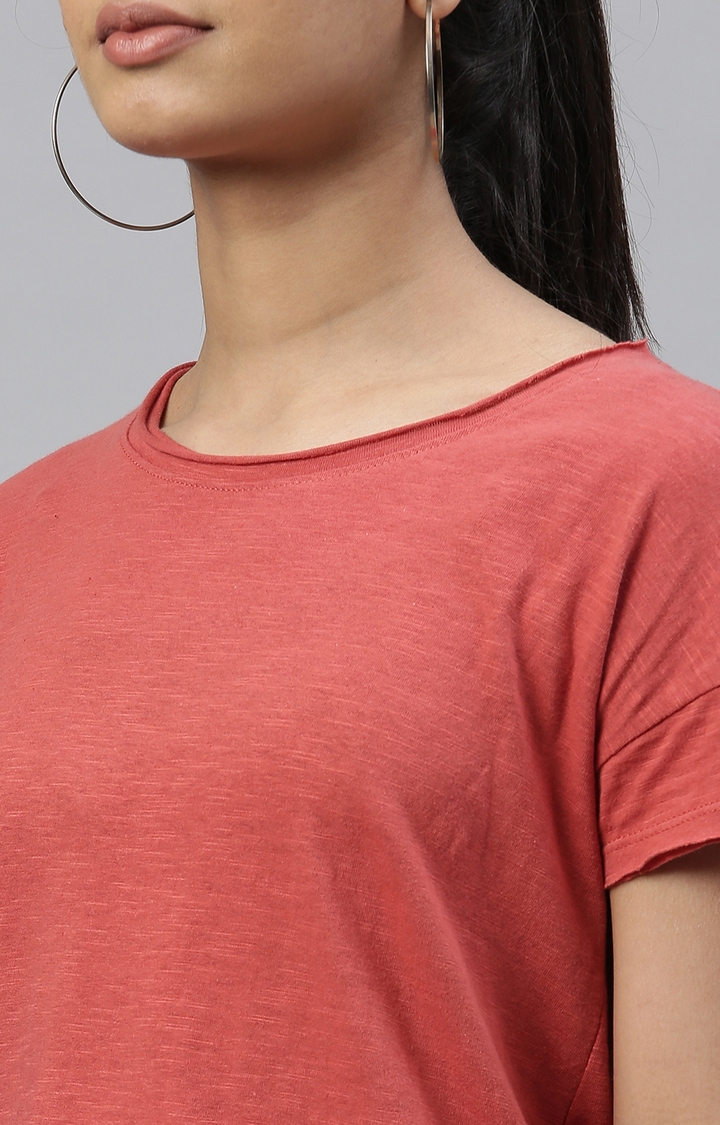 Kryptic | Olive & Red Solid T-Shirts 6