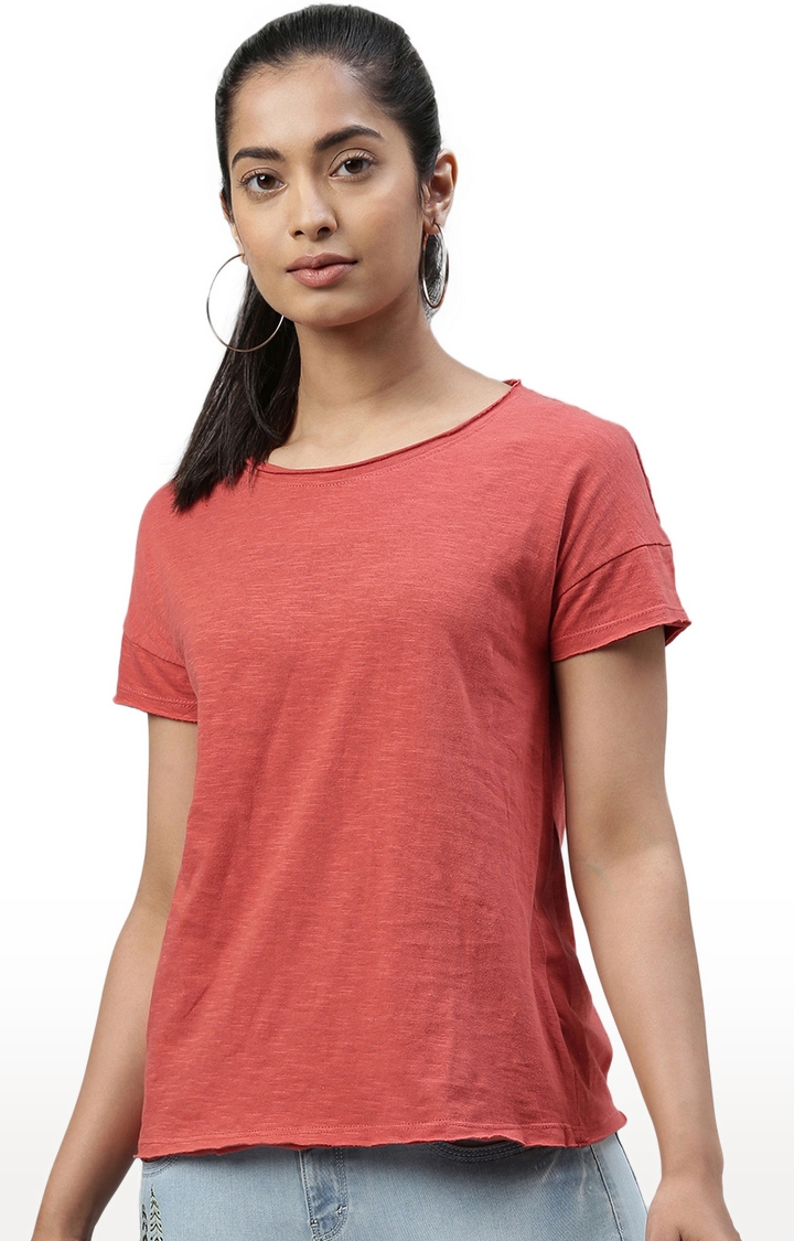 Kryptic | Red Solid T-Shirts 0