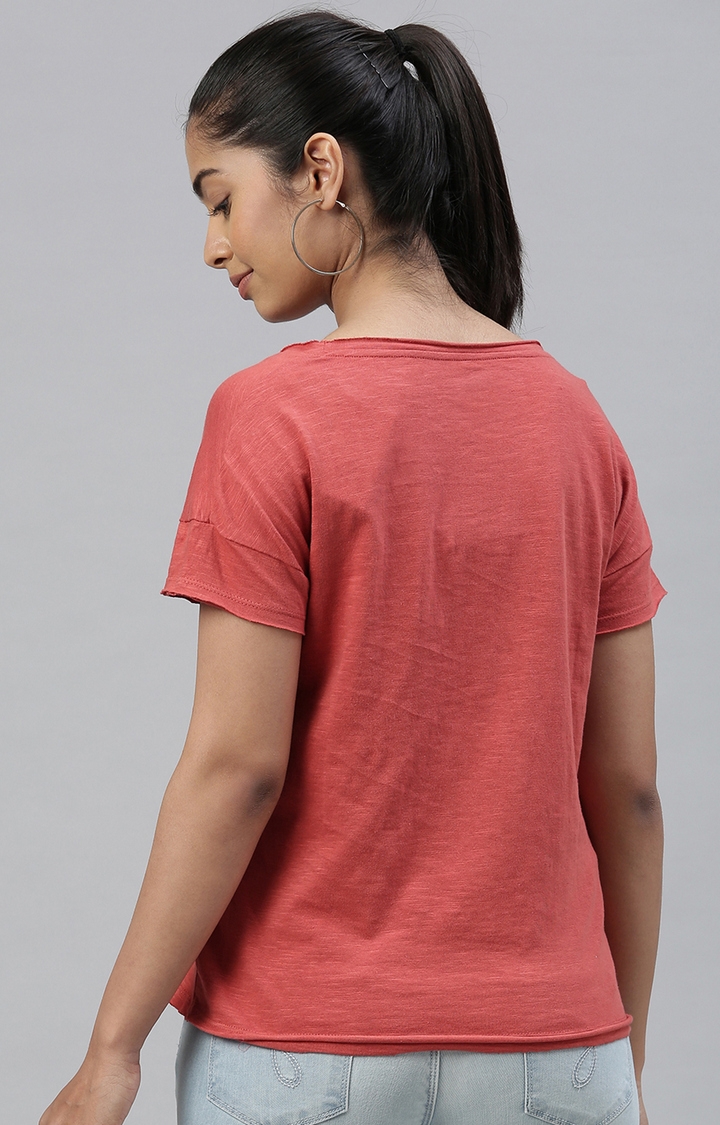 Kryptic | Red Solid T-Shirts 3