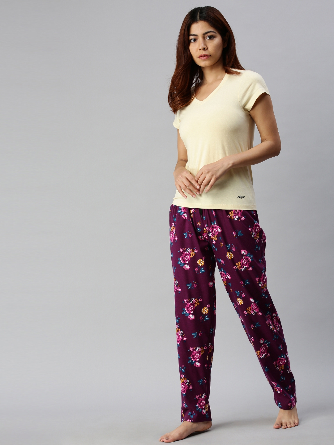Kryptic | Kryptic Womens 100% Cotton Full Length Lounge Pants - Pack of 2 6