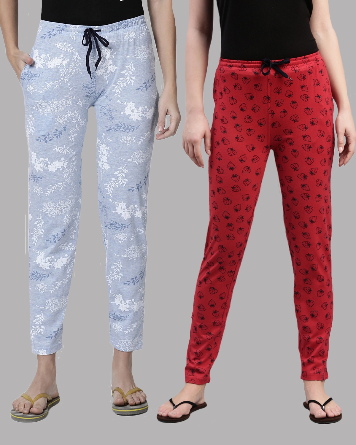 Kryptic | Kryptic Women 100% Cotton Printed Pyjamas Pack Of 2 0