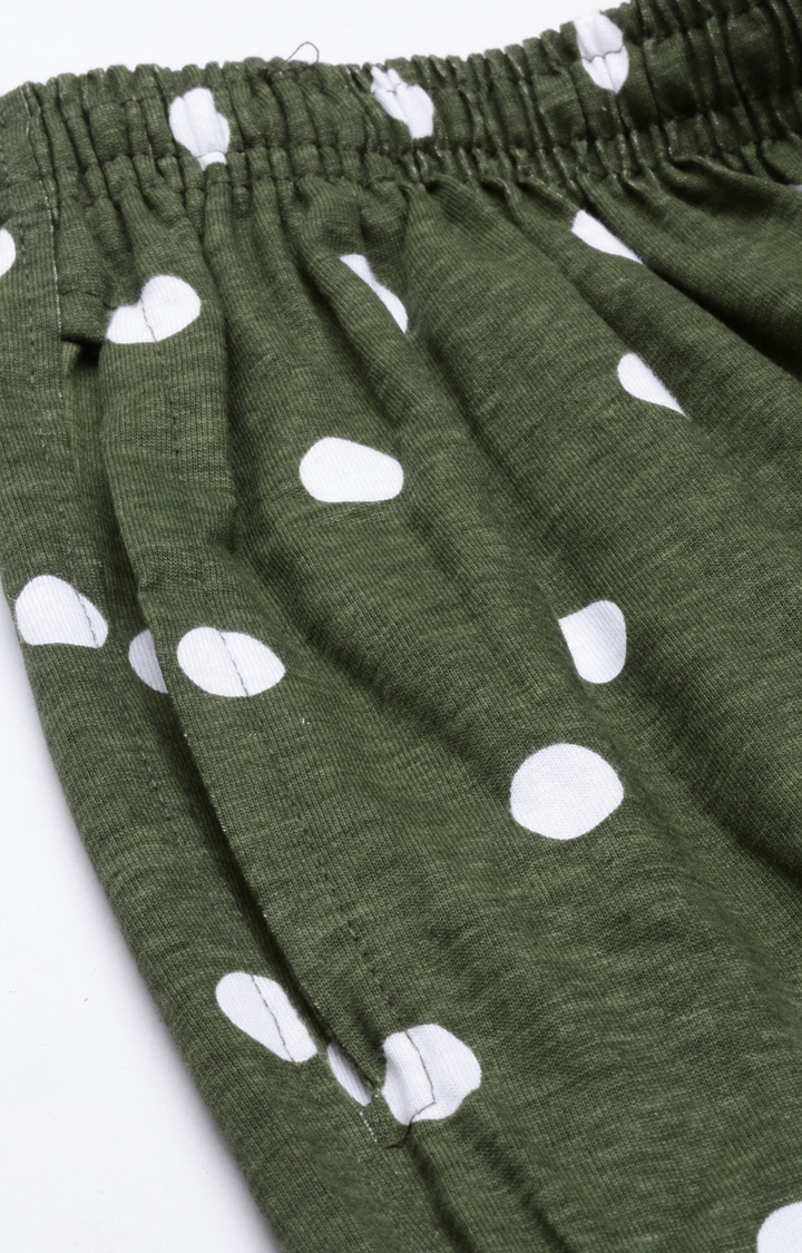 Kryptic | Mustard & Green Cotton T-Shirt and Pyjama Set 9