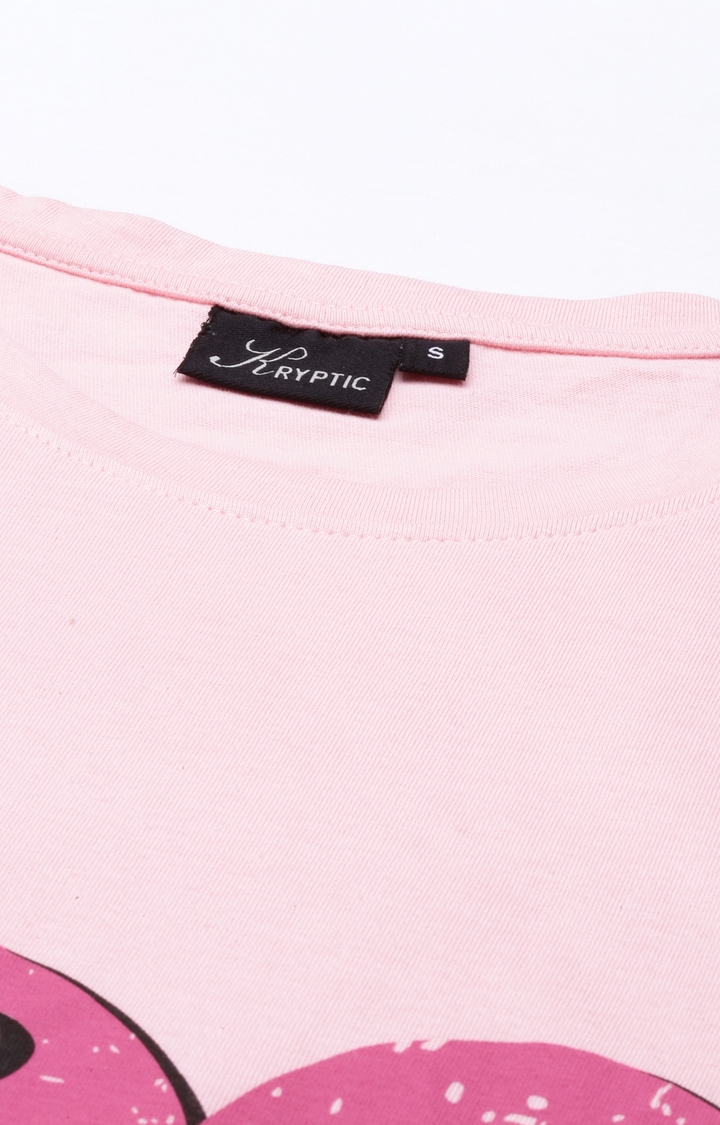 Kryptic | Pink & Navy Cotton T-Shirt and Pyjama Set 7