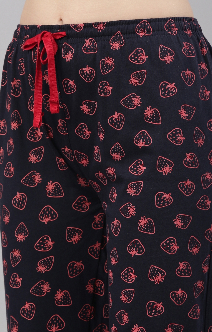 Kryptic | Pink & Navy Cotton T-Shirt and Pyjama Set 8