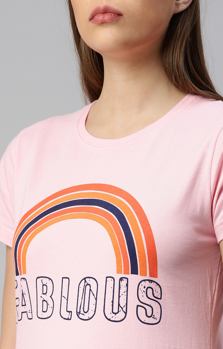 Kryptic | Pink & Anthra Cotton T-Shirt and Pyjama Set 3