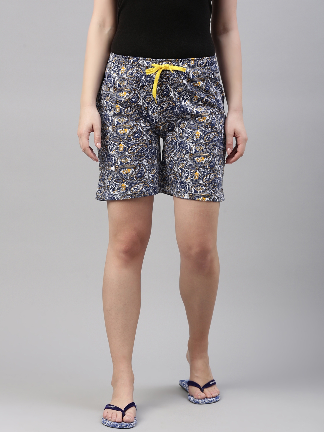 Kryptic | Kryptic Women's 100% Cotton Printed Shorts - Pack of 2 1