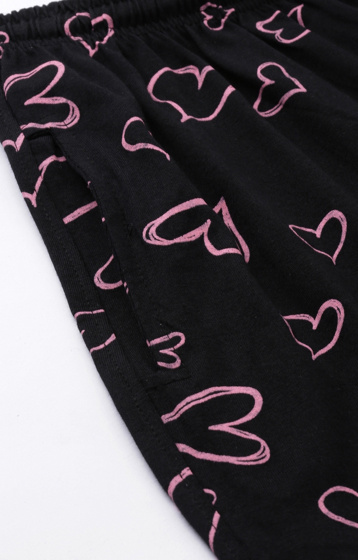 Kryptic | Pink & Black Cotton T-Shirt and Shorts Set 7