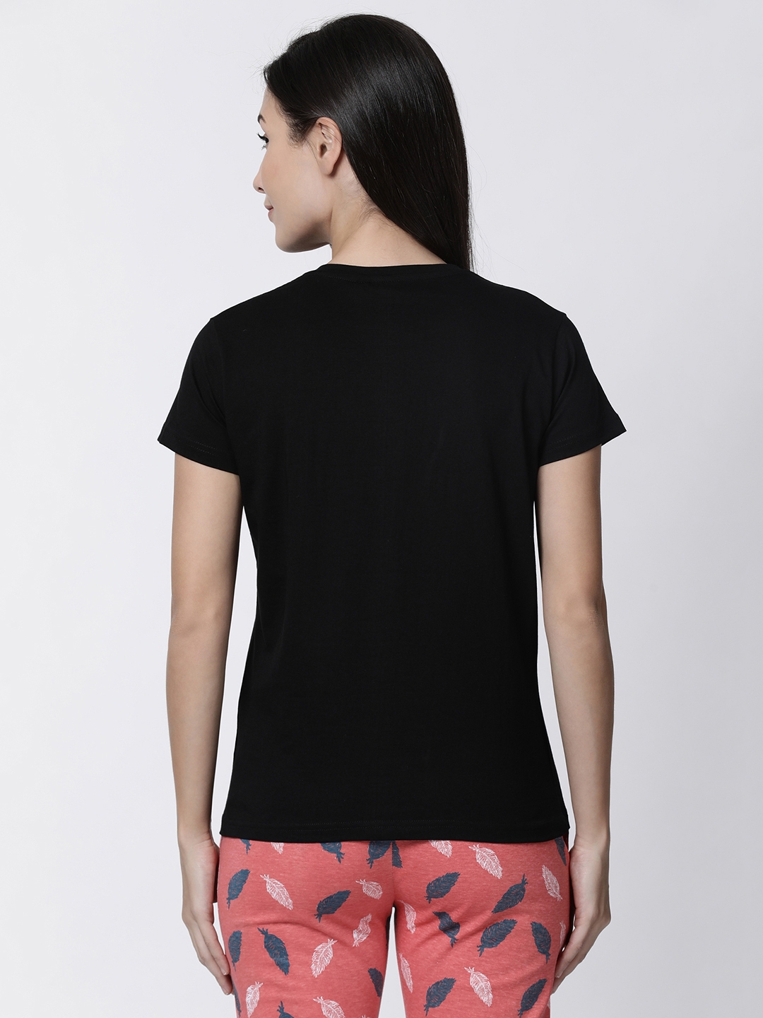 Kryptic | Women's Black Cotton Printed T-Shirts 2