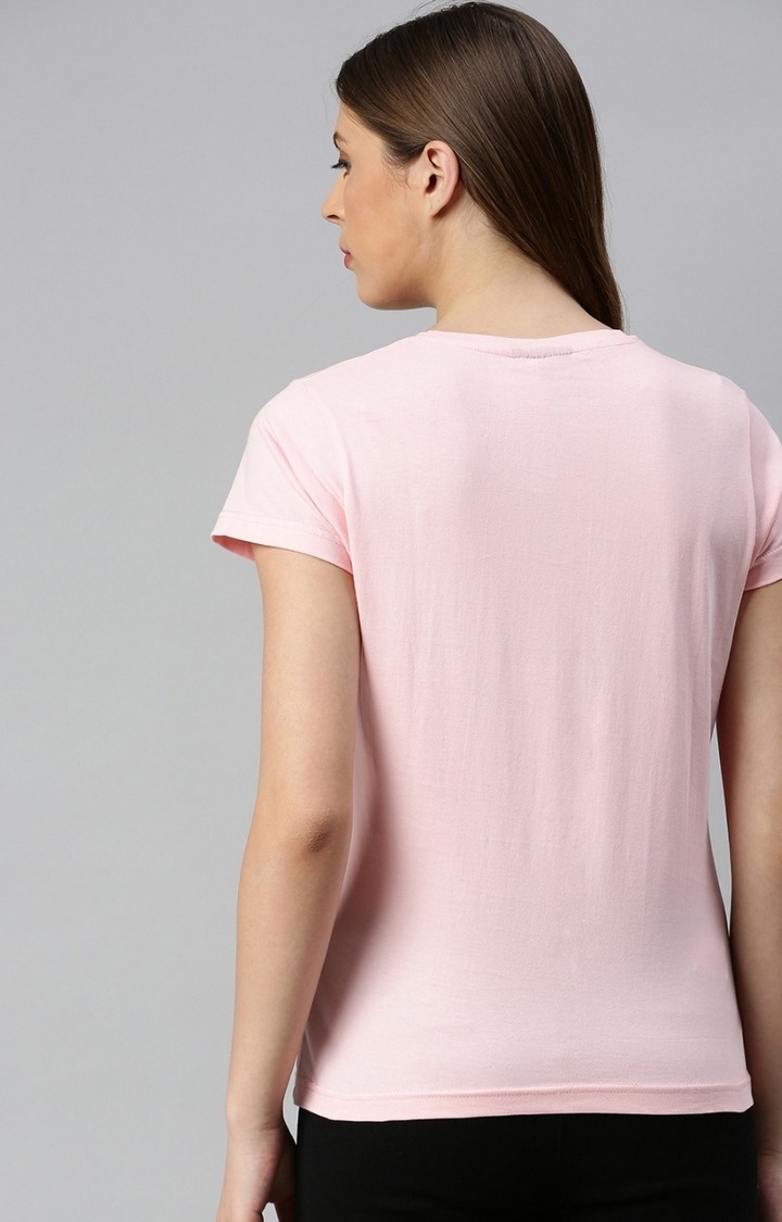 Kryptic | Pink & White Printed Activewear T-Shirts 5