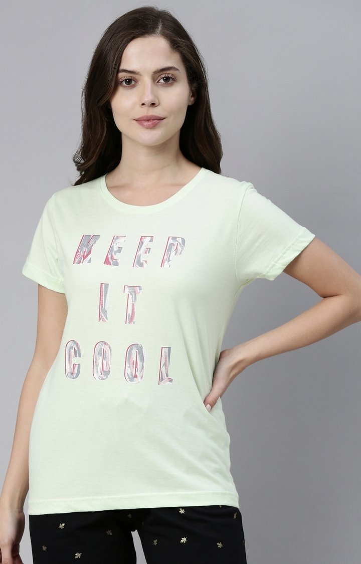 Kryptic | Pink & White Printed Activewear T-Shirts 3