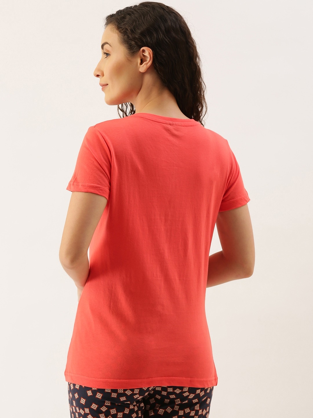 Kryptic | Women's Pink Cotton Printed T-Shirts 1