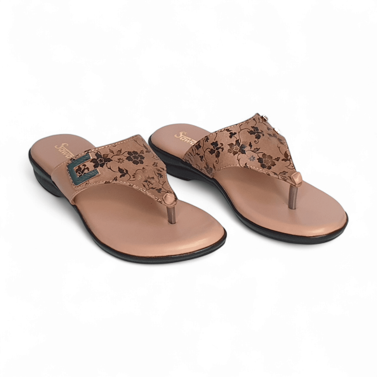Elegant Floral Toe-Ring Women’s Sandals | Comfortable Daily Wear | Sawadimart