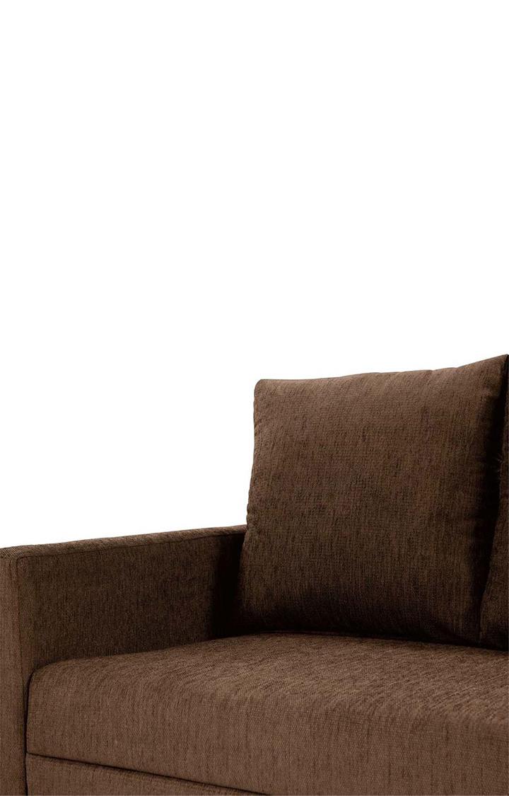 neudot Saya LHS Sectional Sofa for Living Room |6 Person Sofa| Premium Fabric with Cushioned Armrest | 12 Months Warranty| Solid Wood Frame| 6 Seater in Saya Brown Color DIY(Do-It-Yourself)