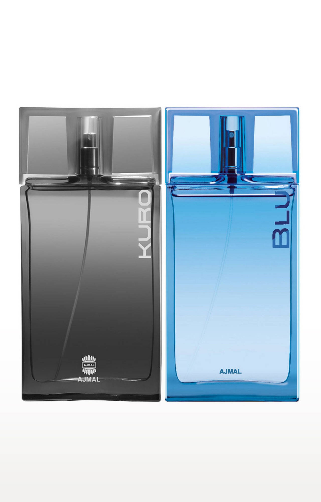 Ajmal Kuro EDP Perfume 90ml for Men and Blu EDP Aquatic Perfume 90ml for Men