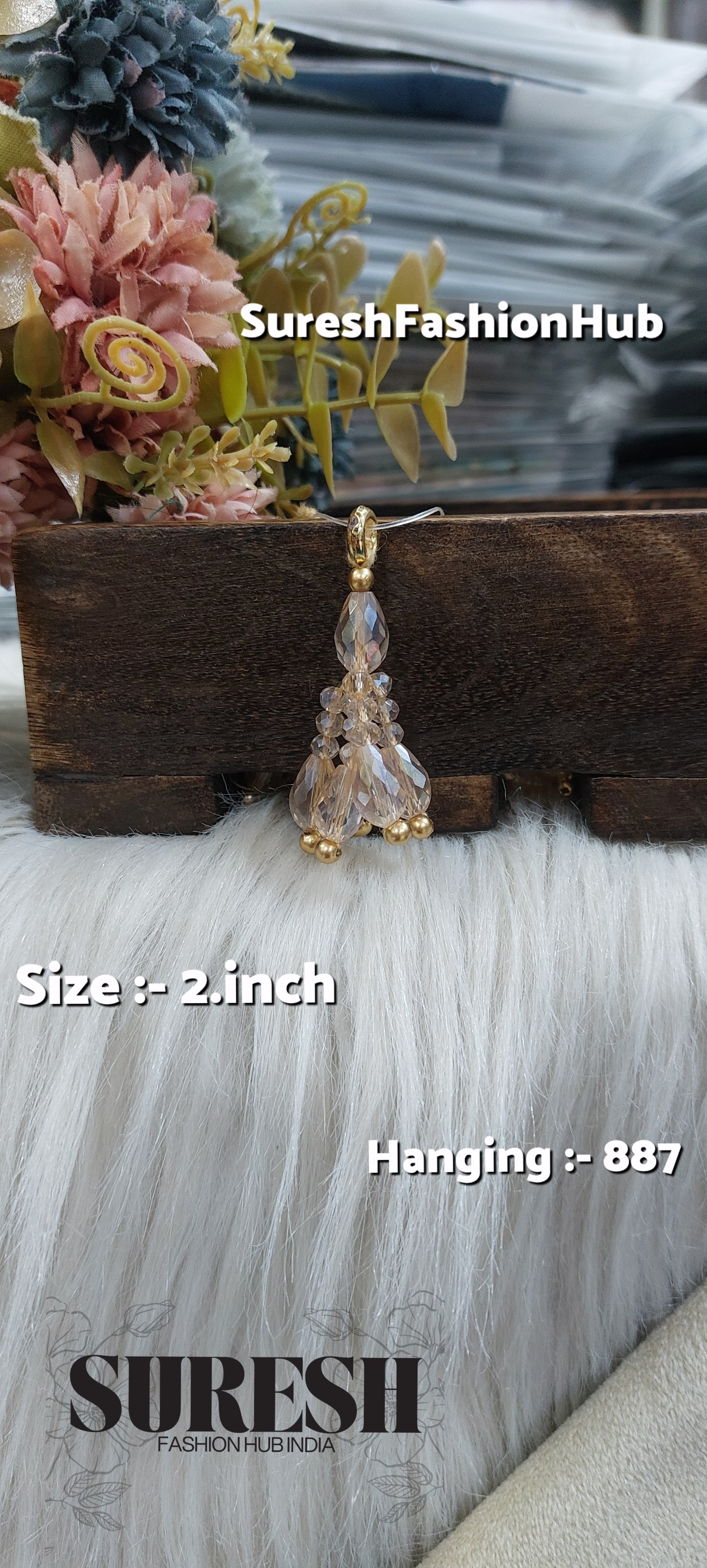 Light Rose Blush Tassel – H-887