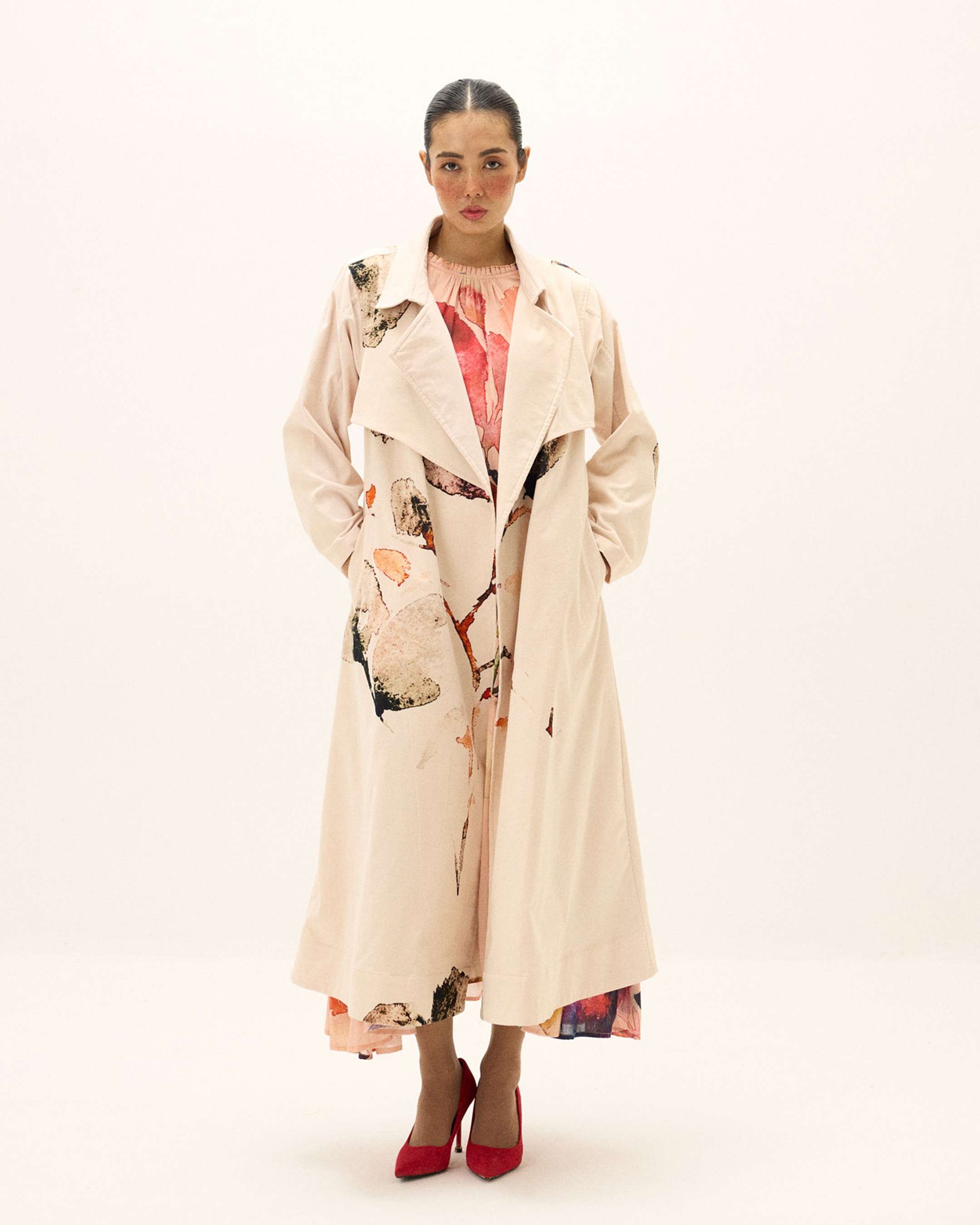 Clay Echo Trench Coat