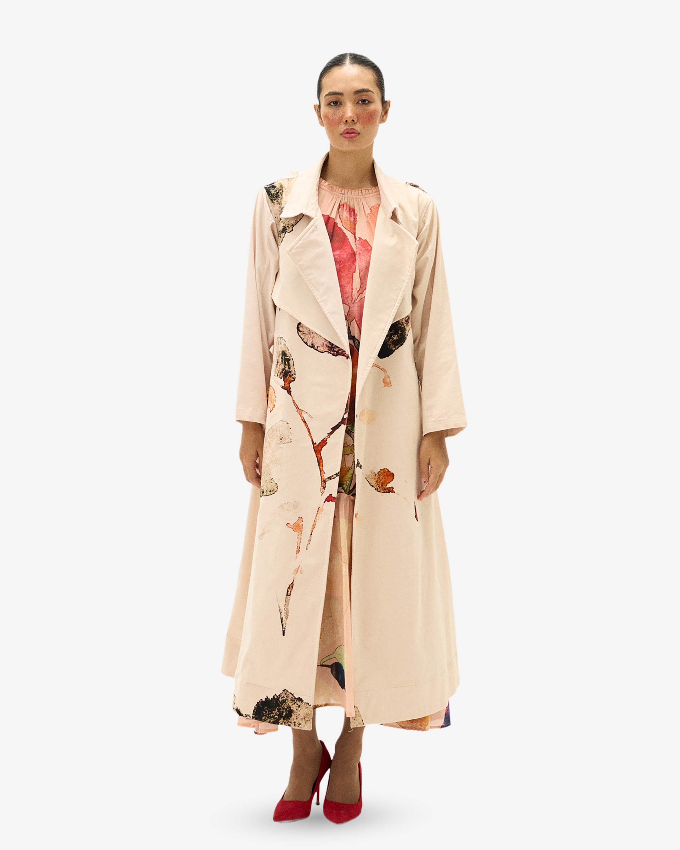 Clay Echo Trench Coat