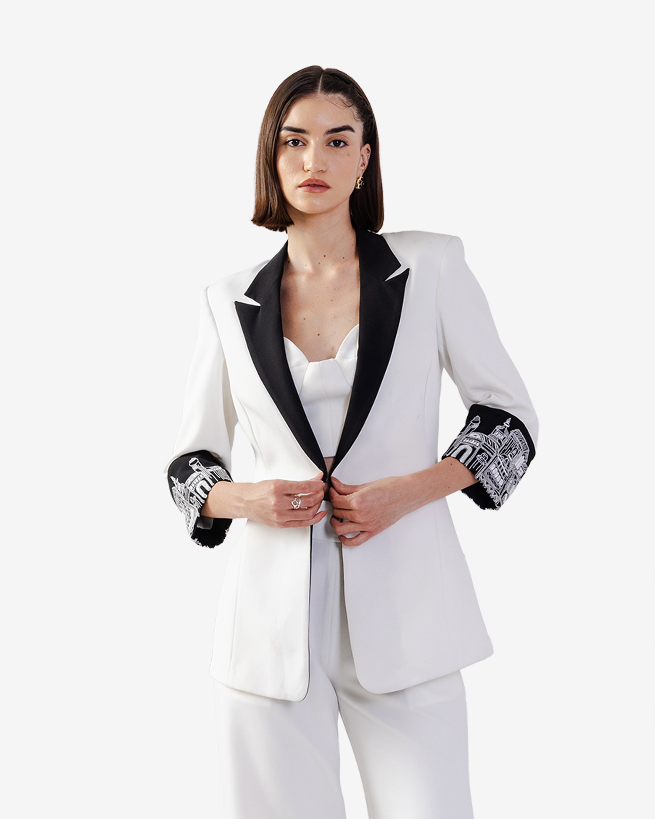 Imperial Color Blocked Blazer