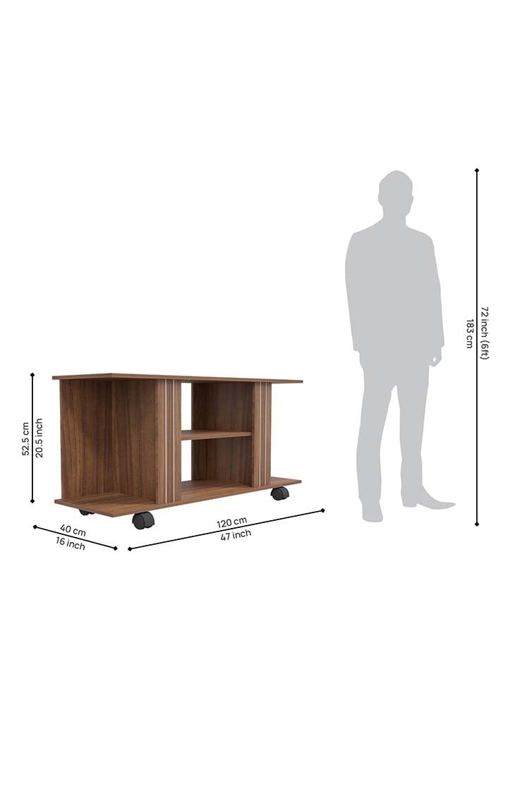 neudot Tabla Engineered Wood Tv Entertainment Unit - Leon Teak