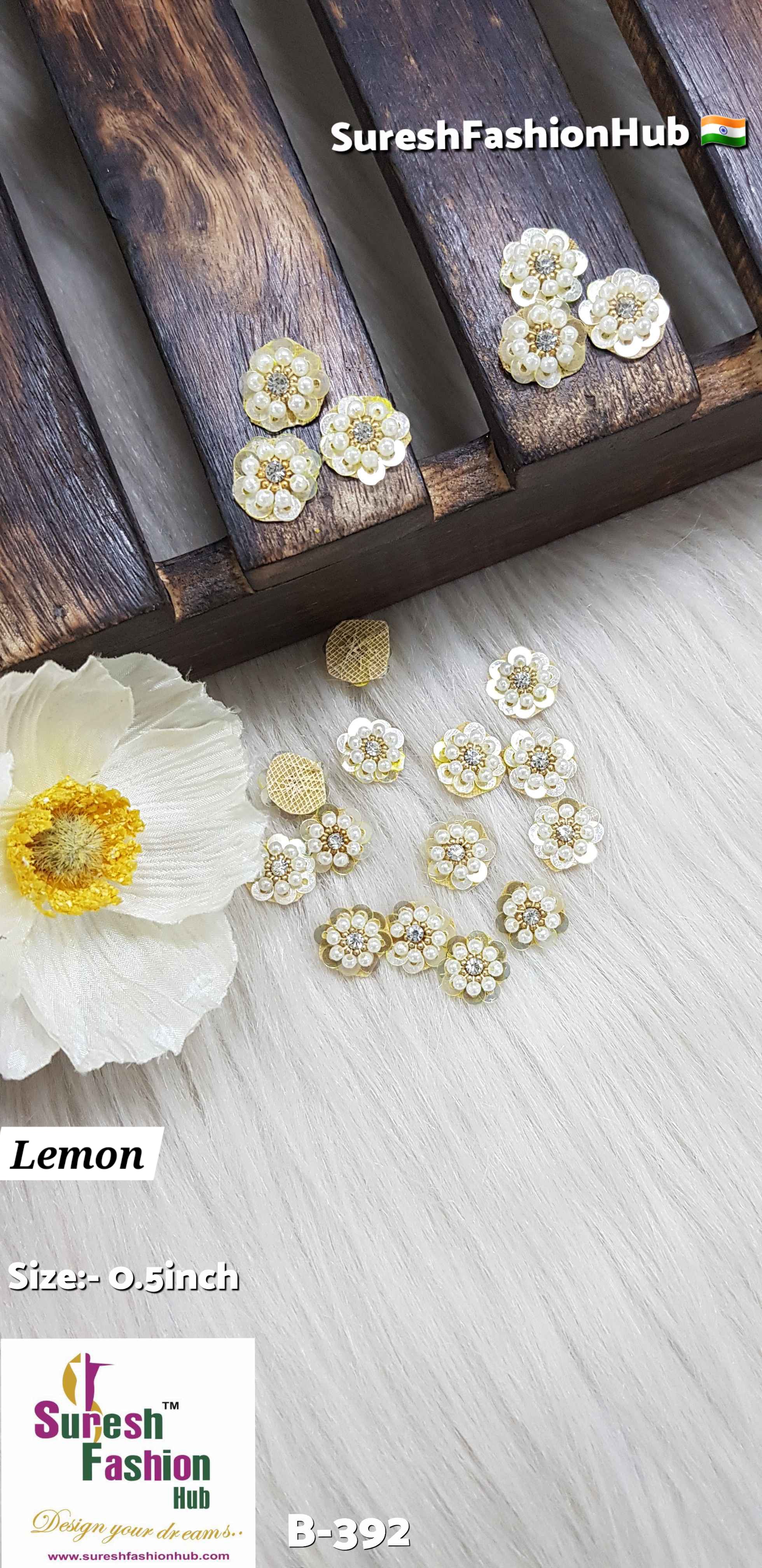 Lemon Floral Sparkle Butties