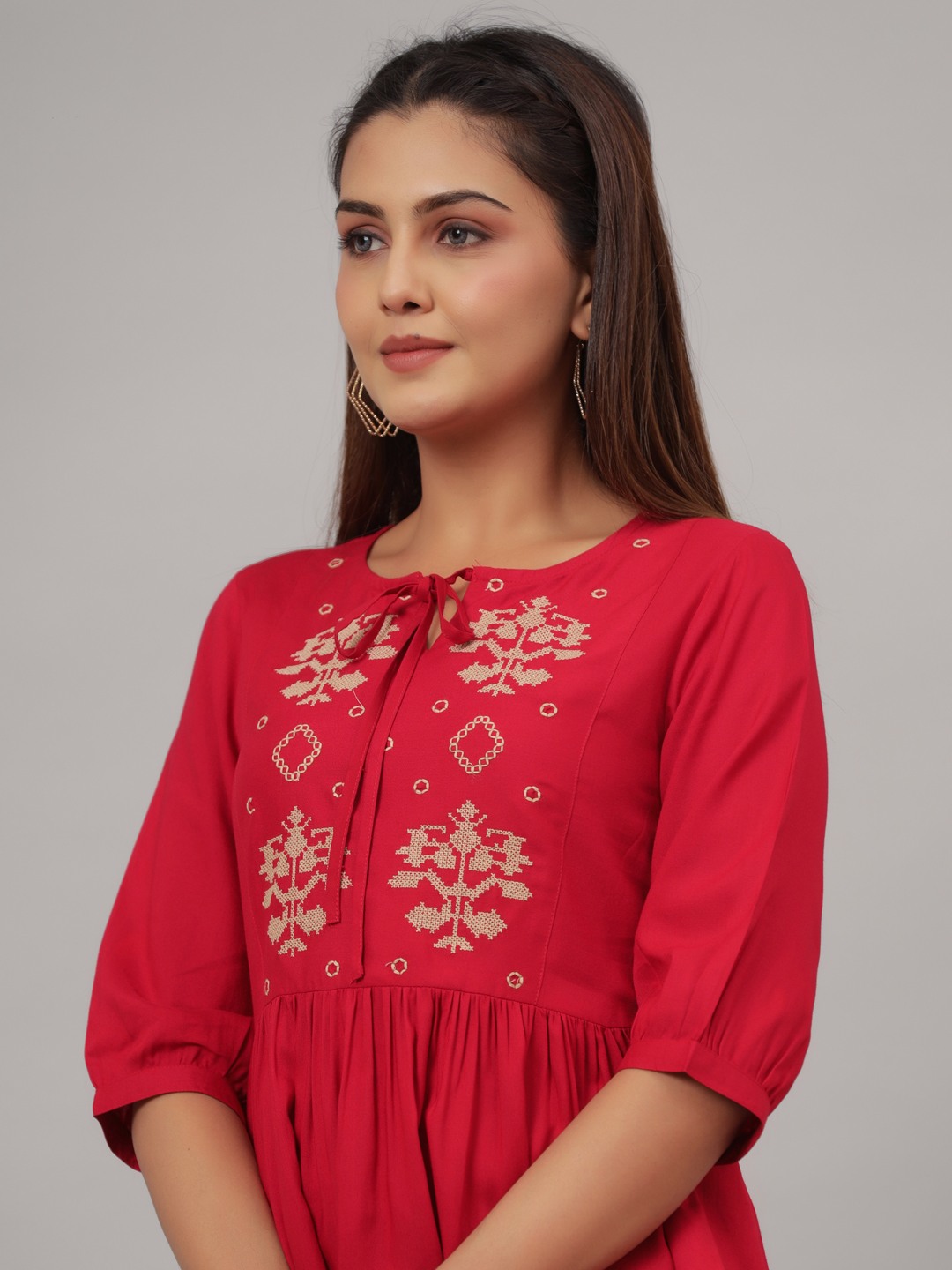 PINK EMBROIDERED TOP