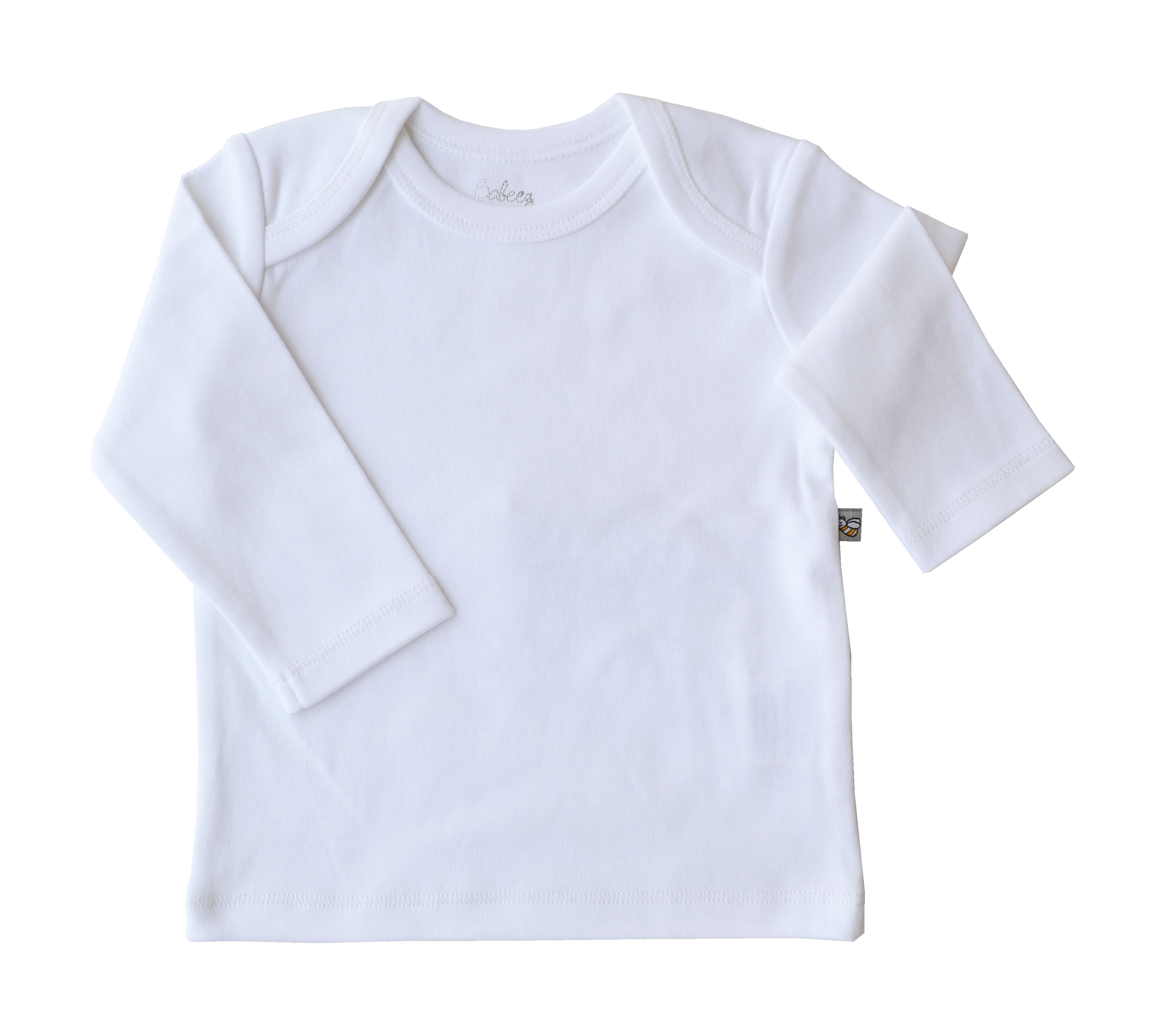 White Long Sleeve Top (100% Cotton Interlock Biowash)