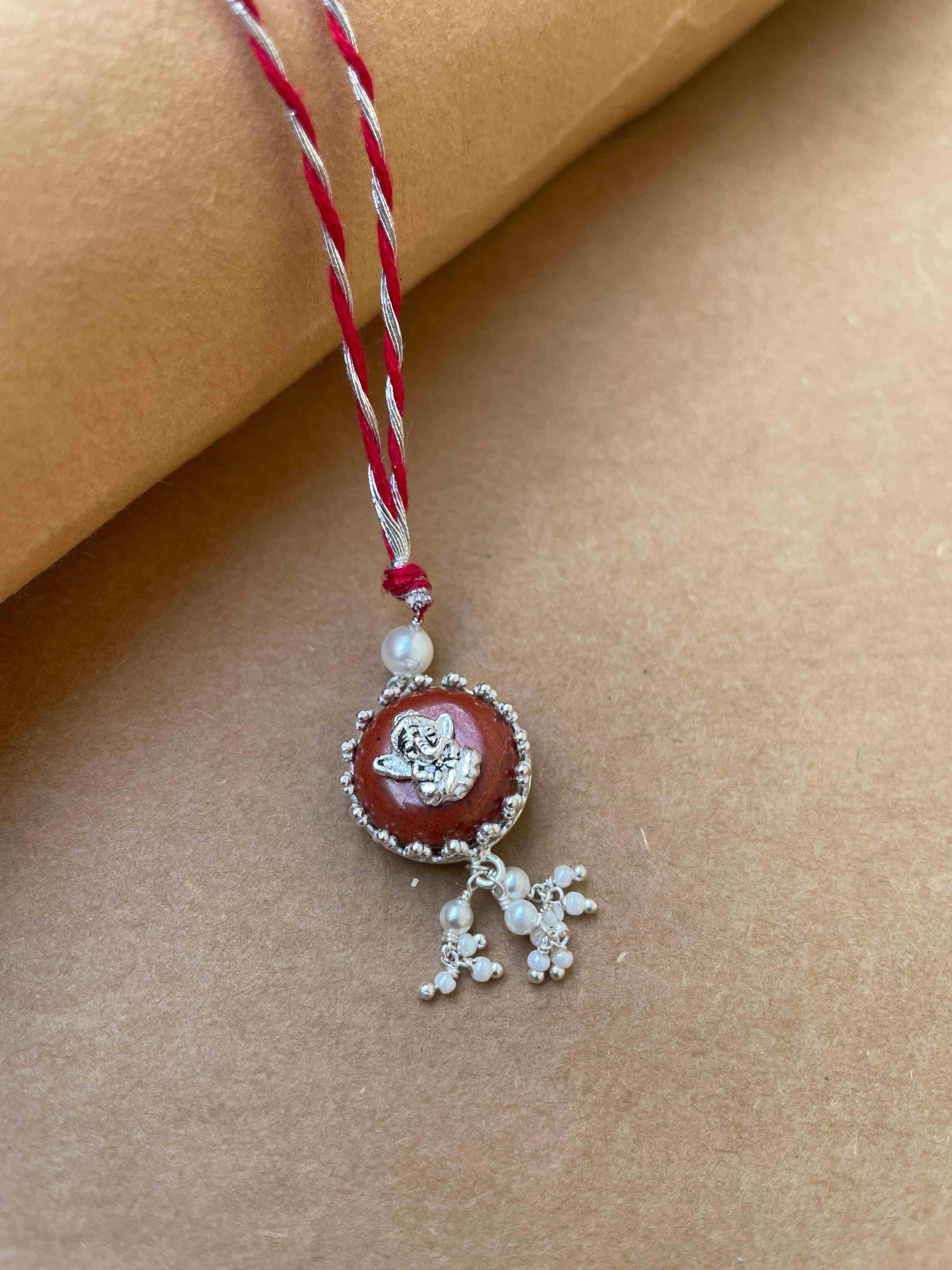 Baal Ganesha Lumba In Silver