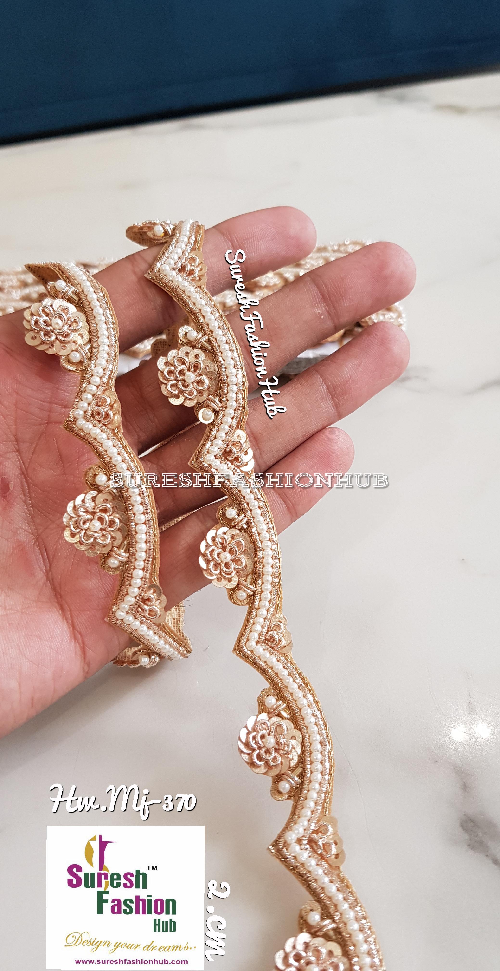 Handmade decorative Water Gold With Mirror Ribbon